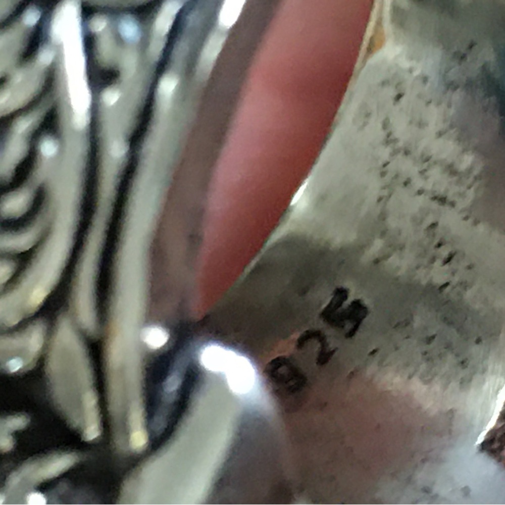 SALE Turquoise 925 Sterling Silver Ring - Picture 6 of 7